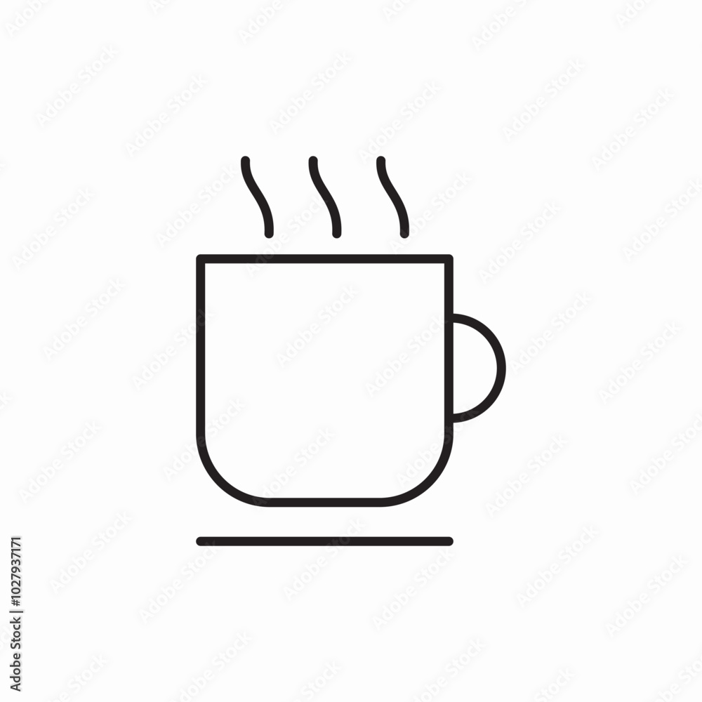 cup tea coffee icon sign vector cup tea coffee icon sign vector