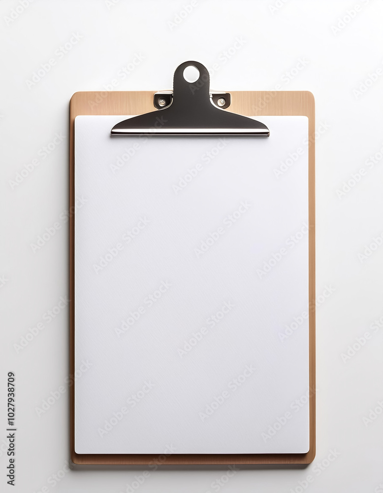 Clipboard lying down, isolated on a white background Clipboard lying down, isolated on a white background