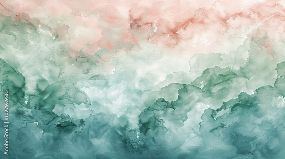 Soft pastel watercolor background, gentle blend of pink, blue, and yellow, ideal for spring-themed designs Soft pastel watercolor background, gentle blend of pink, blue, and yellow, ideal for spring-themed designs