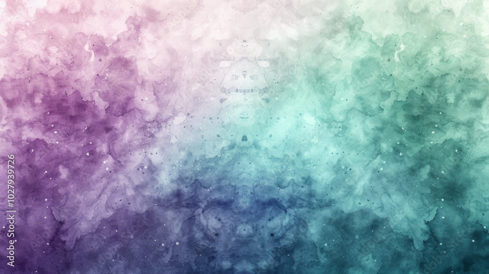 Obraz premium Soft pastel watercolor background, gentle blend of pink, blue, and yellow, ideal for spring-themed designs