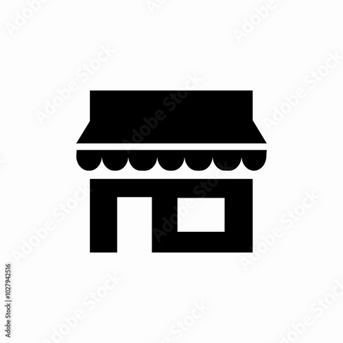 shop store building icon sign vector