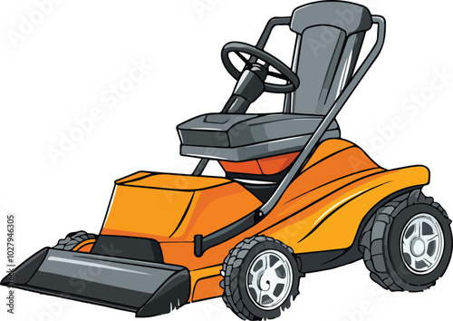 lawn mower vector illustration