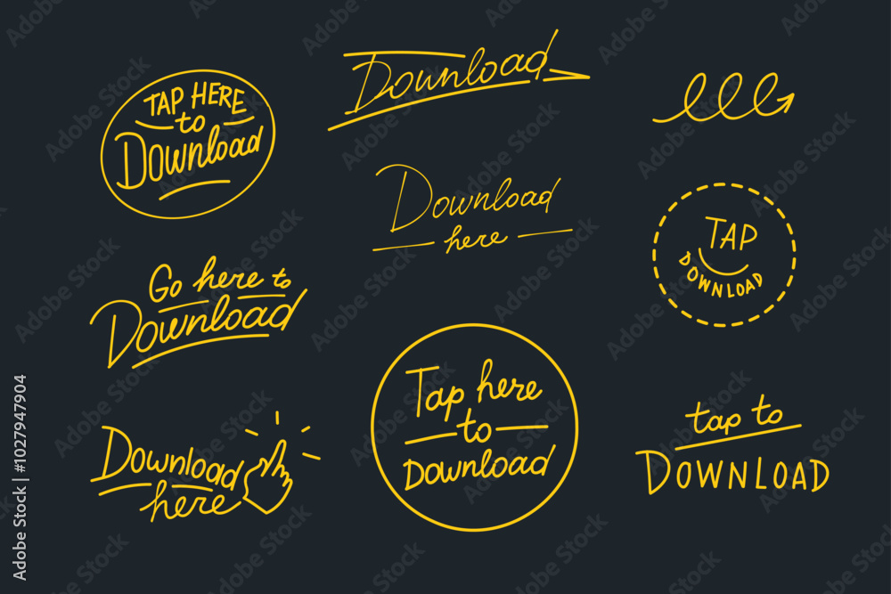 Doodle chaotic line lettering. Contour vector drawing, springs. Logo, neon signboard Doodle chaotic line lettering. Contour vector drawing, springs. Logo, neon signboard