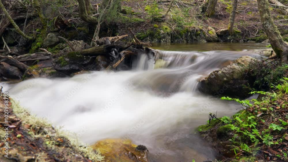Slow shutter time-lapse of a river 