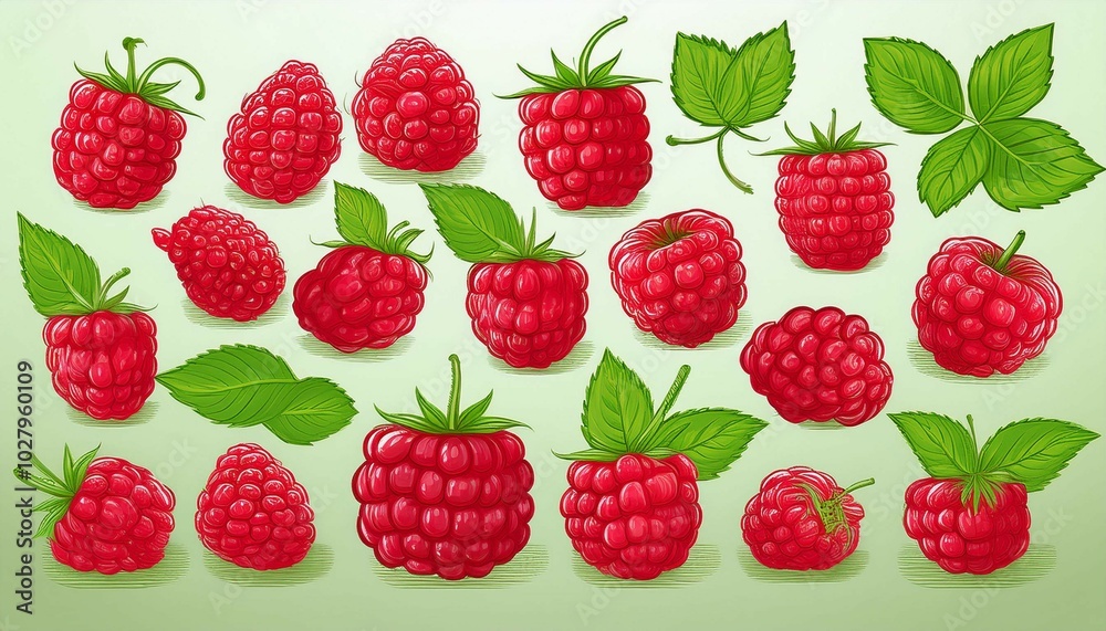 seamless pattern with raspberries seamless pattern with raspberries
