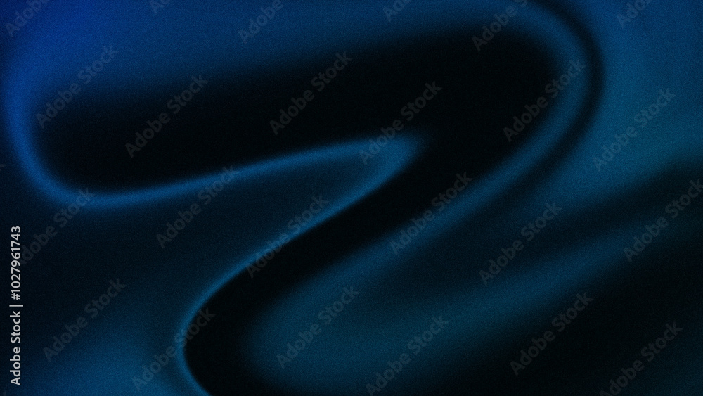 Obraz premium A deep abstract gradient blending rich blue and black tones with a grainy texture. Ideal for sleek modern designs, digital backgrounds, and creative projects