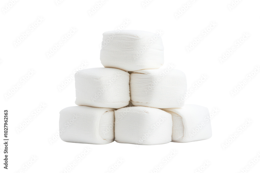 A stack of soft white marshmallows on a white background, perfect for sweet treats and dessert recipes. isolated on transparent background. A stack of soft white marshmallows on a white background, perfect for sweet treats and dessert recipes. isolated on transparent background.