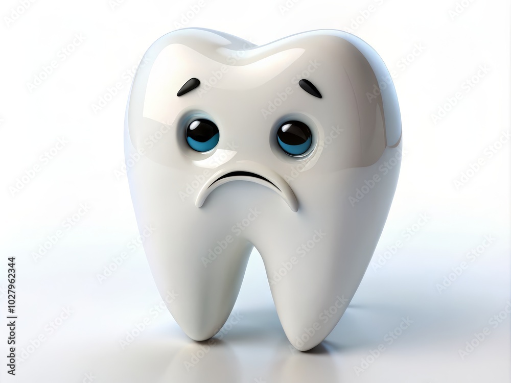 3D Character of a Sad Crying Tooth with Cavity Isolated on White Background – Emotional Dental Illustration for Health and Education 3D Character of a Sad Crying Tooth with Cavity Isolated on White Background – Emotional Dental Illustration for Health and Education