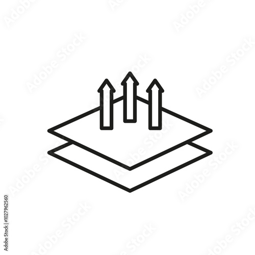 Breathable leather icon flat line symbol set.