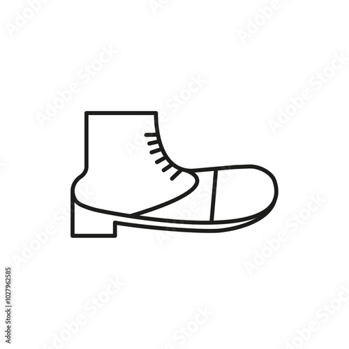 brisk boots icon flat line symbol set.