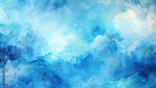 Abstract Light Blue Watercolor Texture Background for Creative Projects, Digital Art, and Graphic Design Use