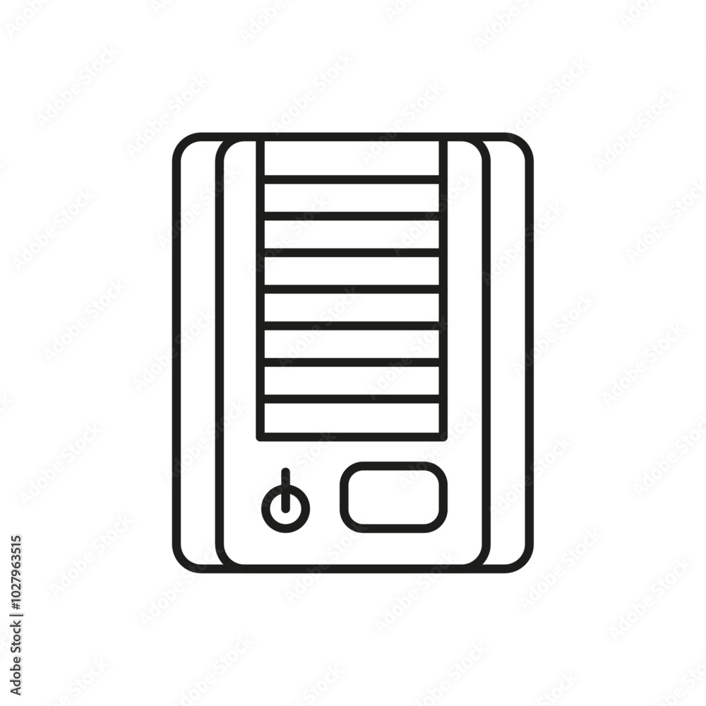 conitioner heater icon flat line symbol set. conitioner heater icon flat line symbol set.