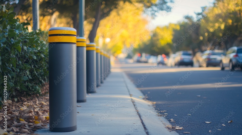 Safety bollard, a robust physical barrier designed to protect people and property from vehicular impact, deter unauthorized access, and guide traffic flow Safety bollard, a robust physical barrier designed to protect people and property from vehicular impact, deter unauthorized access, and guide traffic flow