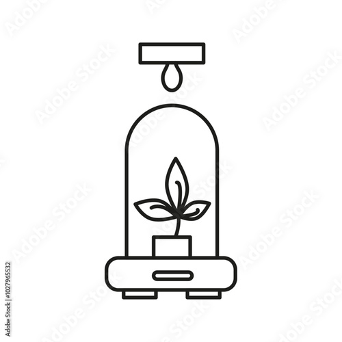 incubator icon flat line symbol set.