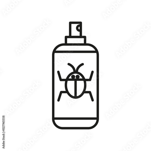 insecticide icon flat line symbol set.