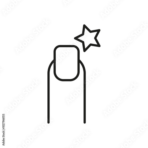 nail strengthener icon flat line symbol set.
