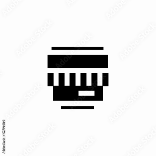 lens for camera icon sign vector
