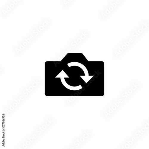 switch front back icon sign vector