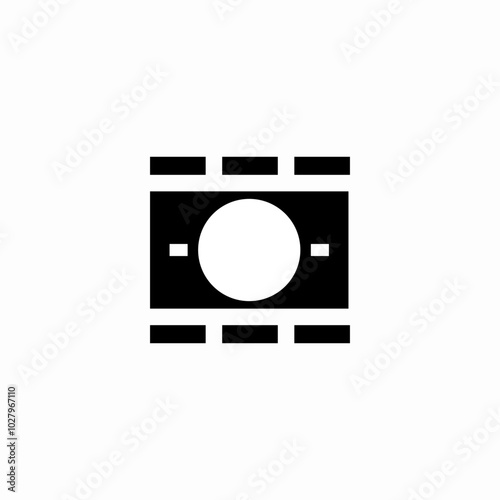 vintage camera icon sign vector