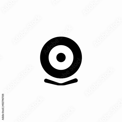 web cam icon sign vector