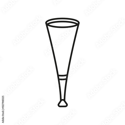 vuvuzela icon flat line symbol set.