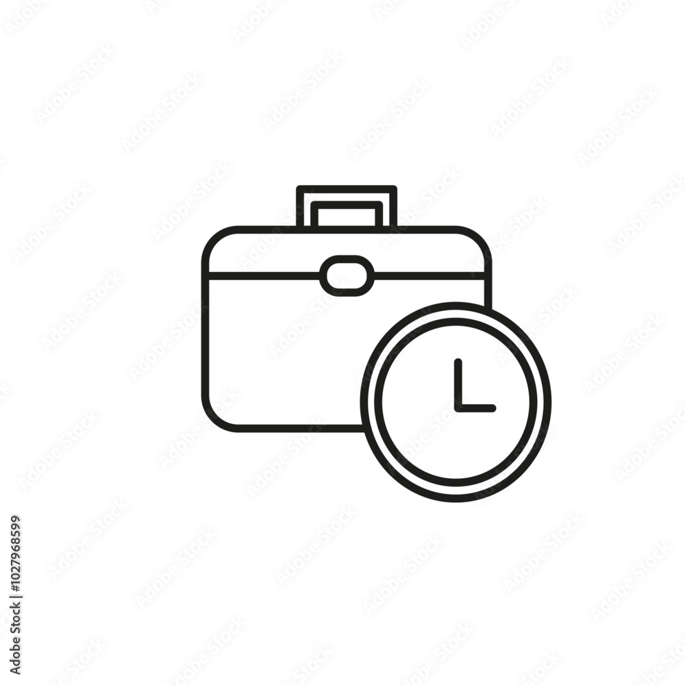 Work experience icon flat line symbol set. Work experience icon flat line symbol set.