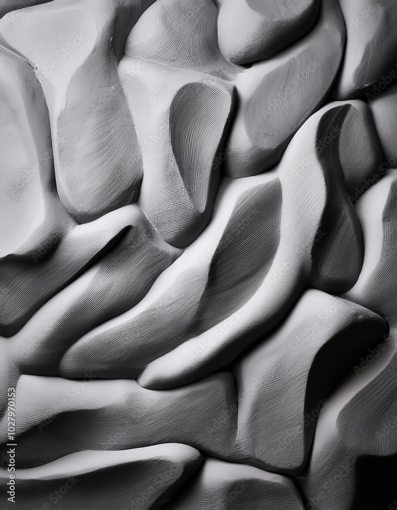 Obraz premium Grey modelling clay background and texture