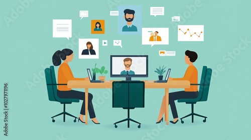 With the internet, global communication is now possible. Remote workers or freelancers can easily connect with companies through video conferencing.