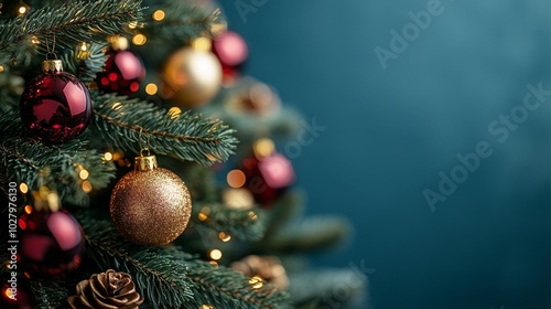 Christmas background. Space for text. Copy space. Greeting card.