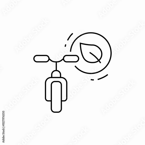 eco bike icon sign vector