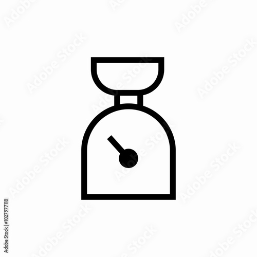 weight scales icon sign vector