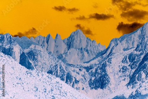 Mount Whitney in Negative