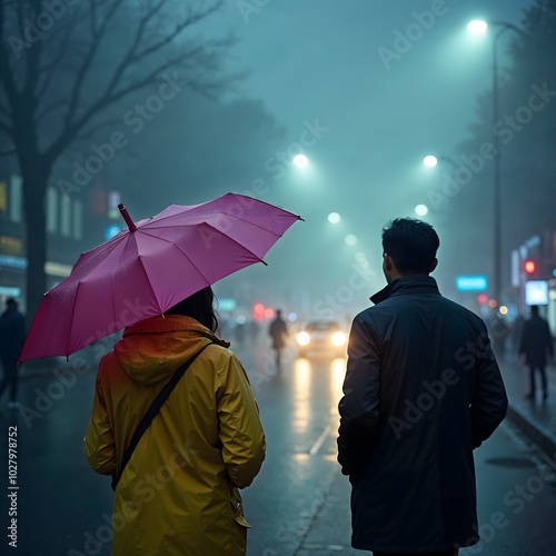 person with umbrella