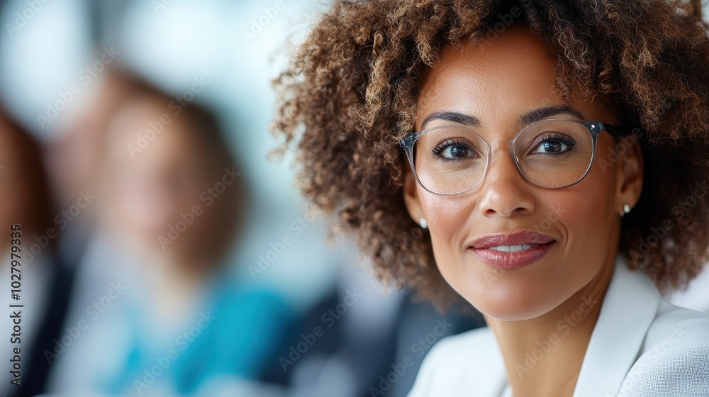 A confident woman with glasses, dressed in business attire, gazes thoughtfully forward, exemplifying empowerment and professionalism in a modern work environment. A confident woman with glasses, dressed in business attire, gazes thoughtfully forward, exemplifying empowerment and professionalism in a modern work environment.