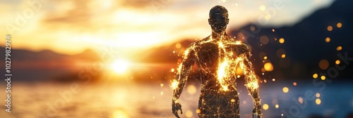 healing aura and metaphysical energy concept with karmic chakras