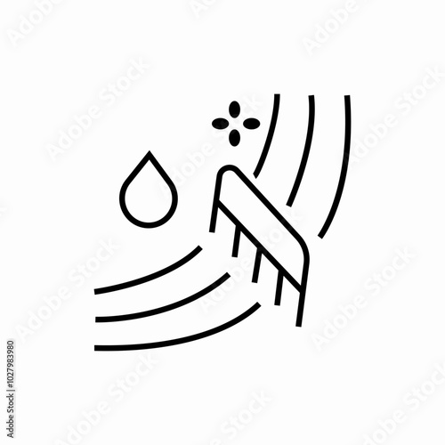 comb wet hair icon sign vector