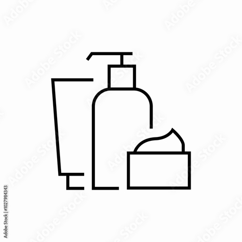 hair color shampoo icon sign vector