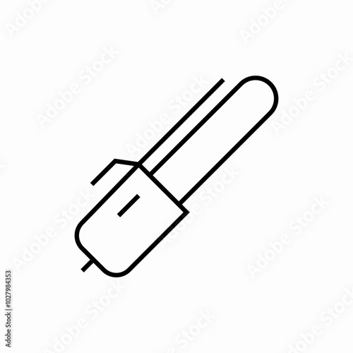 hair curler icon sign vector