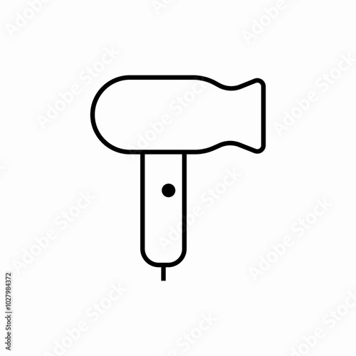 hair dryer icon sign vector