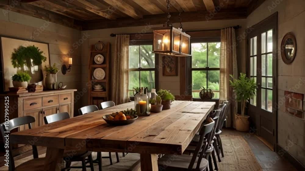 dining room into a rustic haven with reclaimed wood furniture, warm lighting, and farmhouse-inspired decor dining room into a rustic haven with reclaimed wood furniture, warm lighting, and farmhouse-inspired decor