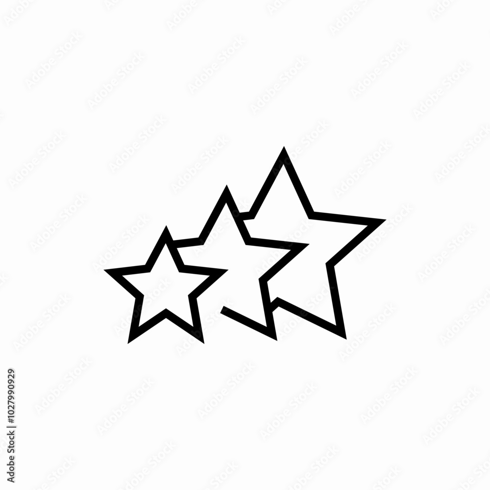 rate stars icon sign vector