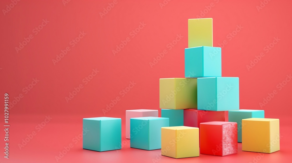 Minimalist 3D cubes Minimalist 3D cube designs in festive colors with a clear area for text, perfect for modern and sleek holiday greetings Minimalist 3D cubes Minimalist 3D cube designs in festive colors with a clear area for text, perfect for modern and sleek holiday greetings