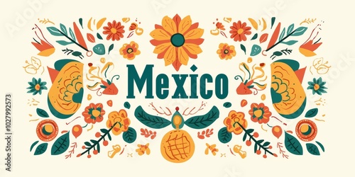 Traditional Mexican Style Logo Featuring the Word 