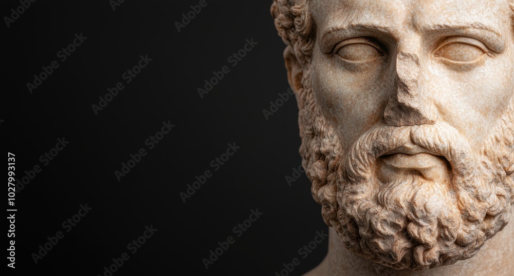 Weathered stone face with intense expression Weathered stone face with intense expression