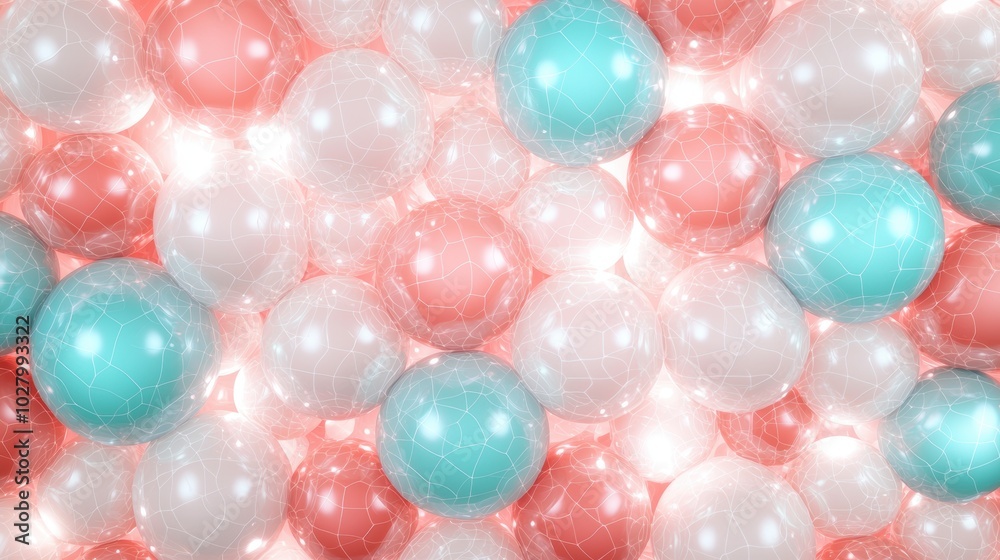 abstract background with colorful glass spheres abstract background with colorful glass spheres