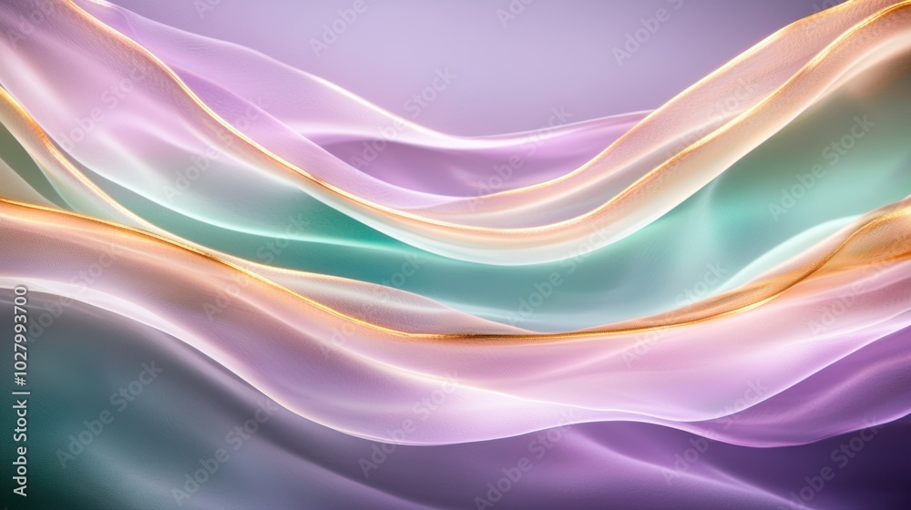 Vibrant abstract waves of pastel colors Vibrant abstract waves of pastel colors
