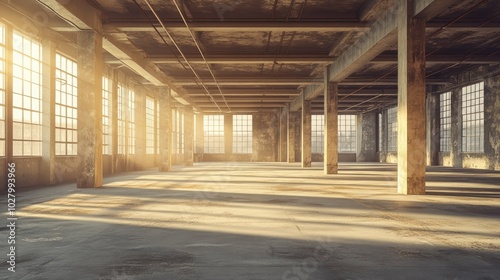 Spacious Industrial Loft with Sunlight and Windows