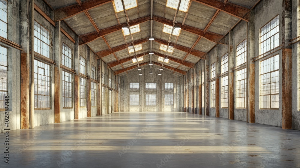Bright Industrial Space with Open Layout and Natural Light Bright Industrial Space with Open Layout and Natural Light