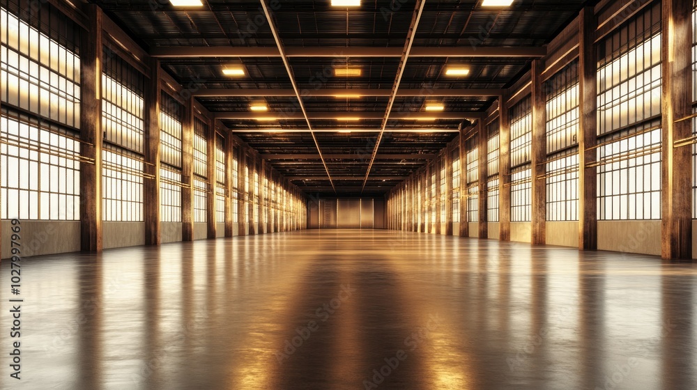 Spacious Industrial Warehouse with Modern Design Spacious Industrial Warehouse with Modern Design