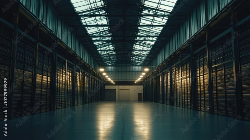 Spacious Warehouse with High Ceilings and Bright Lighting Spacious Warehouse with High Ceilings and Bright Lighting